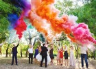Цветной дым для свадьбы в Сочи
